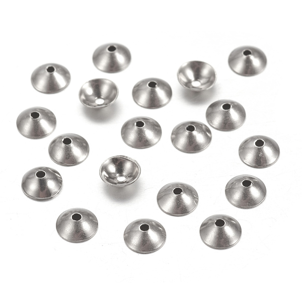 PandaHall 304 Stainless Steel Bead Caps, Apetalous, Half Round, 4x1mm, Hole: 0.5mm, about 151pcs/5g 304 Stainless Steel
PandaHall 304 Stainless Steel Bead Caps, Apetalous, Half Round, 4x1mm, Hole: 0.5mm, about 151pcs/5g 304 Stainless Steel