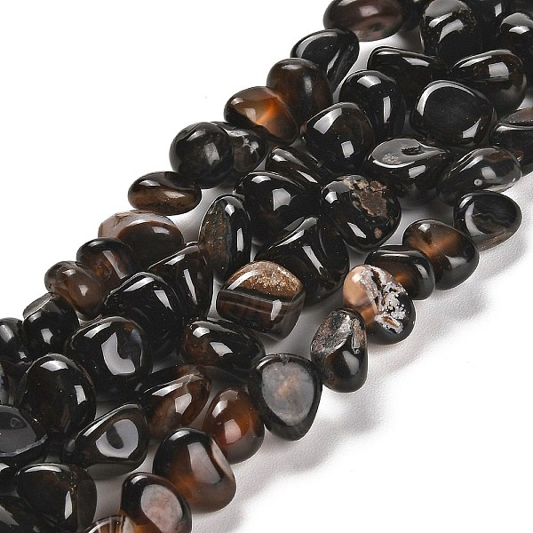 PandaHall Natural Black Agate Beads Strands, Dyed & Heated, Tumbled Stone, Nuggets, 7.5~14x8~12x9~11mm, Hole: 1mm, about 44pcs/strand, 14.76...
PandaHall Natural Black Agate Beads Strands, Dyed & Heated, Tumbled Stone, Nuggets, 7.5~14x8~12x9~11mm, Hole: 1mm, about 44pcs/strand, 14.76...