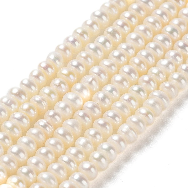 PandaHall Natural Cultured Freshwater Pearl Beads Strands, Grade 6A, Rondelle, Linen, 3.8~4.2x2.5~3mm, Hole: 0.7mm, about 131~135pcs/strand..., Brown
PandaHall Natural Cultured Freshwater Pearl Beads Strands, Grade 6A, Rondelle, Linen, 3.8~4.2x2.5~3mm, Hole: 0.7mm, about 131~135pcs/strand..., Brown