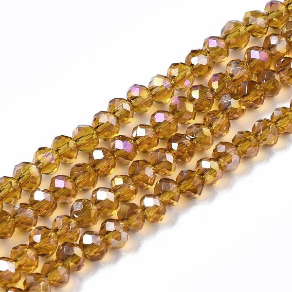 PandaHall Electroplate Glass Beads Strands, AB Color Plated, Faceted Rondelle, Goldenrod, 3x2mm, Hole: 0.5mm, about 165~170pcs/strand, 16.7..., Gold
PandaHall Electroplate Glass Beads Strands, AB Color Plated, Faceted Rondelle, Goldenrod, 3x2mm, Hole: 0.5mm, about 165~170pcs/strand, 16.7..., Gold