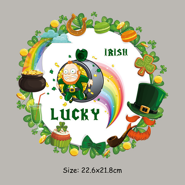 PandaHall Saint Patrick's Day Theme PET Sublimation Stickers, Heat Transfer Film, Iron on Vinyls, for Clothes Decoration, Word, 218x226mm...
PandaHall Saint Patrick's Day Theme PET Sublimation Stickers, Heat Transfer Film, Iron on Vinyls, for Clothes Decoration, Word, 218x226mm...