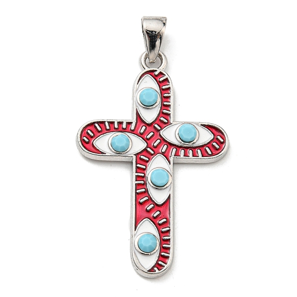 PandaHall Rack Plating Alloy Enamel Pendants, Cross Charms with Glass, Long-Lasting Plated, Lead Free & Cadmium Free, Platinum, FireBrick..., Red
PandaHall Rack Plating Alloy Enamel Pendants, Cross Charms with Glass, Long-Lasting Plated, Lead Free & Cadmium Free, Platinum, FireBrick..., Red