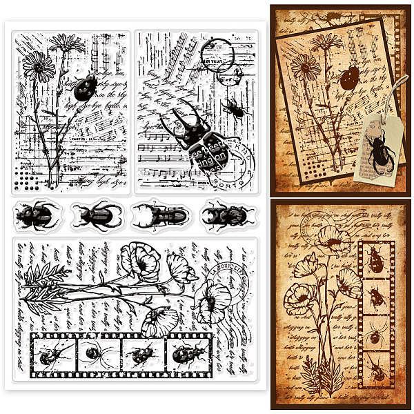 PandaHall GLOBLELAND Vintage Insect Floral Background Clear Stamps for Cards Retro Text Flower Silicone Clear Stamp Seals 5.8x8.3inch...
PandaHall GLOBLELAND Vintage Insect Floral Background Clear Stamps for Cards Retro Text Flower Silicone Clear Stamp Seals 5.8x8.3inch...