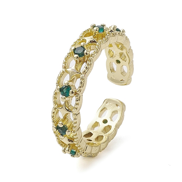 PandaHall Rack Plating Brass Micro Pave Cubic Zirconia Open Cuff Rings, Hollow Star, Real 18K Gold Plated, US Size 7 1/2(17.7mm) Brass+Cubic...
PandaHall Rack Plating Brass Micro Pave Cubic Zirconia Open Cuff Rings, Hollow Star, Real 18K Gold Plated, US Size 7 1/2(17.7mm) Brass+Cubic...
