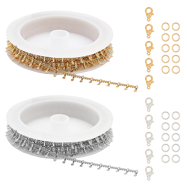 PandaHall CHGCRAFT DIY Jewelry Making Kits, Including Brass Handmade Curb Chains & Jump Rings, Zinc Alloy Lobster Claw Clasps, Golden...
PandaHall CHGCRAFT DIY Jewelry Making Kits, Including Brass Handmade Curb Chains & Jump Rings, Zinc Alloy Lobster Claw Clasps, Golden...