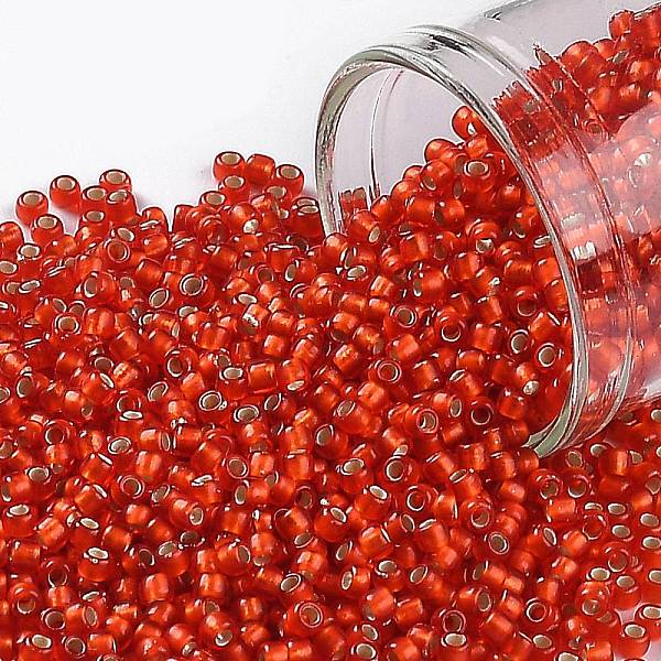 PandaHall TOHO Round Seed Beads, Japanese Seed Beads, (25F) Silver Lined Frost Light Siam Ruby, 11/0, 2.2mm, Hole: 0.8mm, about 1110pcs/10g..., Red
PandaHall TOHO Round Seed Beads, Japanese Seed Beads, (25F) Silver Lined Frost Light Siam Ruby, 11/0, 2.2mm, Hole: 0.8mm, about 1110pcs/10g..., Red
