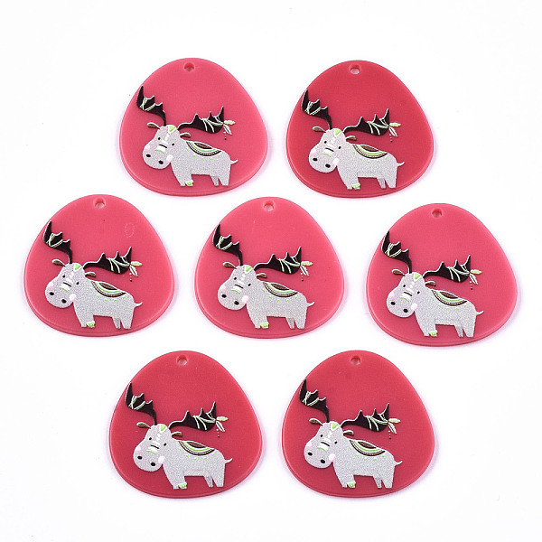 PandaHall Acrylic Pendants, 3D Printed, Teardrop with Reindeer/Stag Pattern, for Christmas, Cerise, 31x31x2.5mm, Hole: 1.8mm Acrylic..., Red
PandaHall Acrylic Pendants, 3D Printed, Teardrop with Reindeer/Stag Pattern, for Christmas, Cerise, 31x31x2.5mm, Hole: 1.8mm Acrylic..., Red