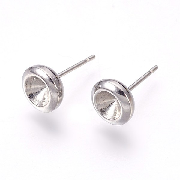 PandaHall 304 Stainless Steel Post Stud Earring Settings, for Pointed Back Xilion Rivoli Rhinestone, Stainless Steel Color, Fit For: 5mm...
PandaHall 304 Stainless Steel Post Stud Earring Settings, for Pointed Back Xilion Rivoli Rhinestone, Stainless Steel Color, Fit For: 5mm...