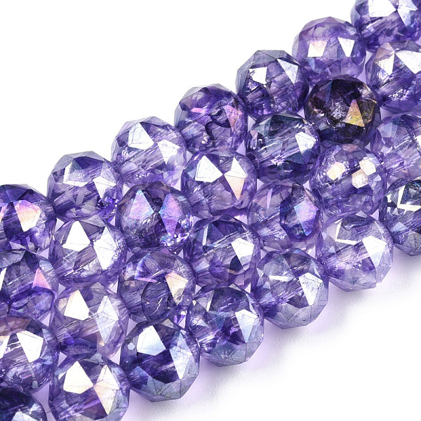 PandaHall Transparent Electroplate Glass Beads Strands, AB Color Plated, Faceted, Round, Slate Blue, 8x7.5mm, Hole: 1.8mm, about...
PandaHall Transparent Electroplate Glass Beads Strands, AB Color Plated, Faceted, Round, Slate Blue, 8x7.5mm, Hole: 1.8mm, about...