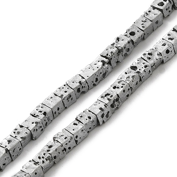 PandaHall Electroplated Natural Lava Rock Beads Strands, Square, Platinum Plated, 2.5x2.5x2.5mm, Hole: 0.8mm, about 158pcs/strand, 16.14''...
PandaHall Electroplated Natural Lava Rock Beads Strands, Square, Platinum Plated, 2.5x2.5x2.5mm, Hole: 0.8mm, about 158pcs/strand, 16.14''...