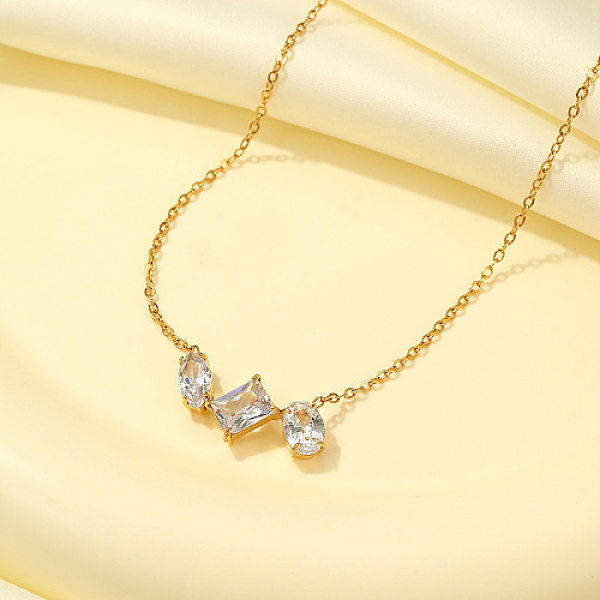 PandaHall Cubic Zirconia Rectangle Pendant Necklaces, with 304 Stainless Steel Chains, Golden, 17.72 inch(45cm) Cubic Zirconia Rectangle..., Clear
PandaHall Cubic Zirconia Rectangle Pendant Necklaces, with 304 Stainless Steel Chains, Golden, 17.72 inch(45cm) Cubic Zirconia Rectangle..., Clear