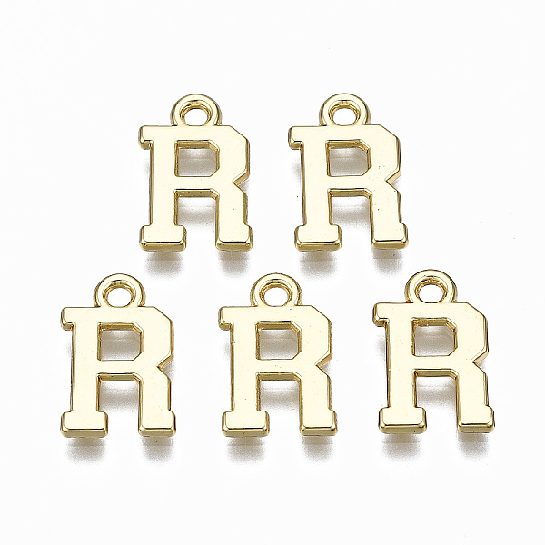 PandaHall Alloy Charms, Cadmium Free & Nickel Free & Lead Free, Alphabet, Real 16K Gold Plated, Letter.R, 14x9x1mm, Hole: 1.6mm Alloy Letter...
PandaHall Alloy Charms, Cadmium Free & Nickel Free & Lead Free, Alphabet, Real 16K Gold Plated, Letter.R, 14x9x1mm, Hole: 1.6mm Alloy Letter...