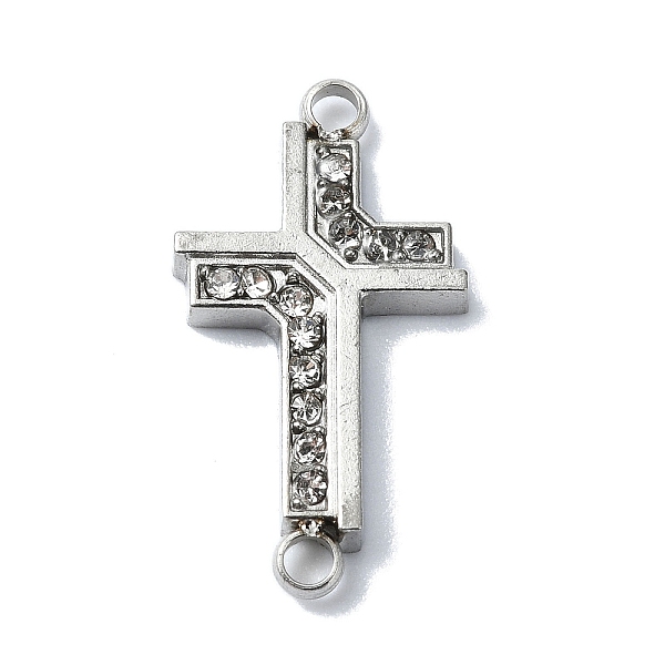 PandaHall 304 Stainless Steel Crystal Rhinestone Connector Charms, Cross Links, Stainless Steel Color, 20x10x2mm, Hole: 1.6mm Stainless..., Clear
PandaHall 304 Stainless Steel Crystal Rhinestone Connector Charms, Cross Links, Stainless Steel Color, 20x10x2mm, Hole: 1.6mm Stainless..., Clear
