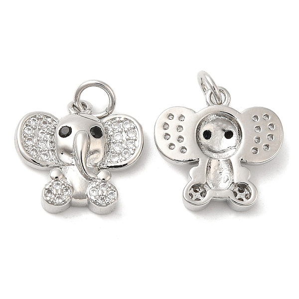 PandaHall Rack Plating Brass with Cubic Zirconia Pendants, Long-Lasting Plated, Lead Free & Cadmium Free, Elephant Charm, Platinum..., Clear
PandaHall Rack Plating Brass with Cubic Zirconia Pendants, Long-Lasting Plated, Lead Free & Cadmium Free, Elephant Charm, Platinum..., Clear