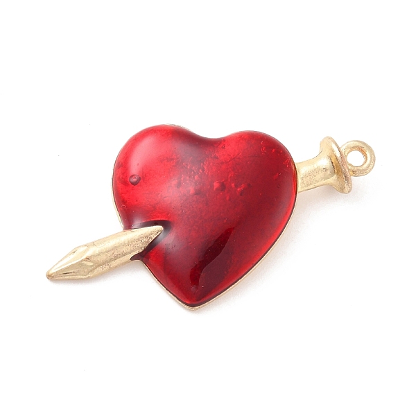 PandaHall Halloween Alloy Enamel Pendants, Heart with Kinfe, Light Gold, 37x22x3mm, Hole: 1.6mm Alloy+Enamel Heart Red
PandaHall Halloween Alloy Enamel Pendants, Heart with Kinfe, Light Gold, 37x22x3mm, Hole: 1.6mm Alloy+Enamel Heart Red