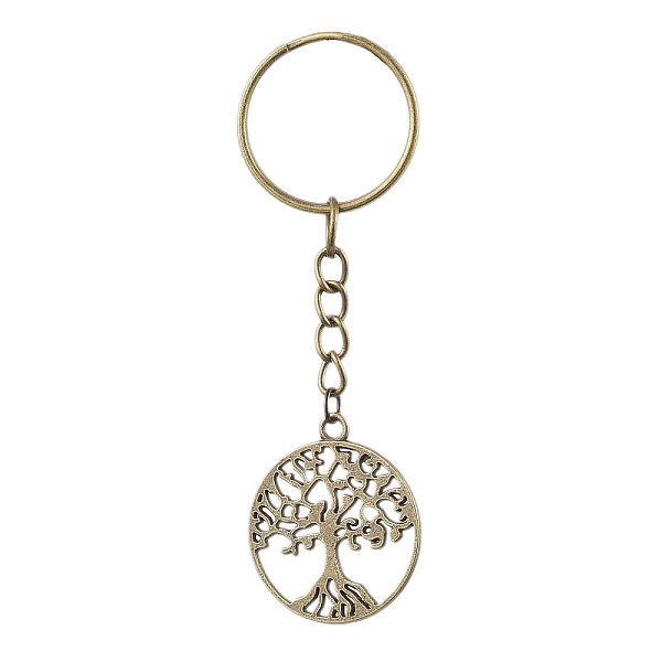 PandaHall Tibetan Style Alloy Tree of Life Keychains, with Iron Split Key Rings, Antique Bronze, 8cm, Pendant: 29x25x1.5mm Alloy Tree of...
PandaHall Tibetan Style Alloy Tree of Life Keychains, with Iron Split Key Rings, Antique Bronze, 8cm, Pendant: 29x25x1.5mm Alloy Tree of...