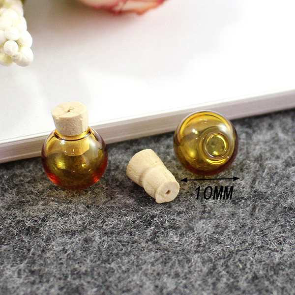 PandaHall Miniature Glass Bottles, with Cork Stoppers, Empty Wishing Bottles, for Dollhouse Accessories, Jewelry Making, Round, Goldenrod..., Gold
PandaHall Miniature Glass Bottles, with Cork Stoppers, Empty Wishing Bottles, for Dollhouse Accessories, Jewelry Making, Round, Goldenrod..., Gold