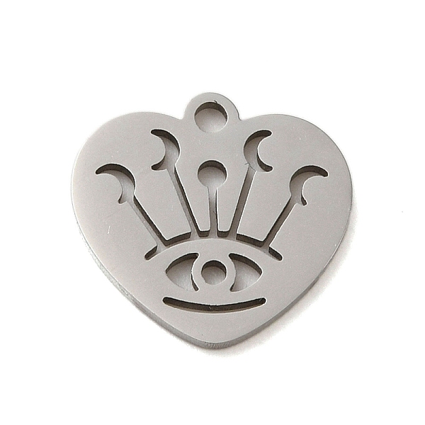 PandaHall 304 Stainless Steel Charms, Laser Cut, Stainless Steel Color, Heart, 13x13.5x1mm, Hole: 1mm 304 Stainless Steel Heart
PandaHall 304 Stainless Steel Charms, Laser Cut, Stainless Steel Color, Heart, 13x13.5x1mm, Hole: 1mm 304 Stainless Steel Heart