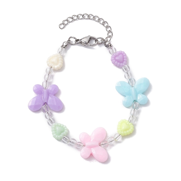PandaHall Butterfly & Heart Acrylic Kid Beaded Bracelets for Girls, Colorful, 6 inch(15.3cm) Acrylic Butterfly
PandaHall Butterfly & Heart Acrylic Kid Beaded Bracelets for Girls, Colorful, 6 inch(15.3cm) Acrylic Butterfly