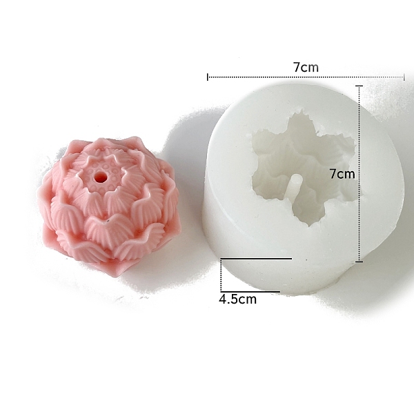 PandaHall Lotus DIY Food Grade 3D Silicone Molds, Candle Molds, for DIY Aromatherapy Candle Makings, White, 7x7x4.5cm Silicone Flower White
PandaHall Lotus DIY Food Grade 3D Silicone Molds, Candle Molds, for DIY Aromatherapy Candle Makings, White, 7x7x4.5cm Silicone Flower White