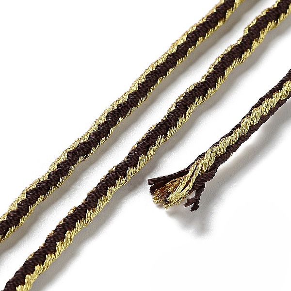 PandaHall 14M Duotone Polyester Braided Cord, Round, Coconut Brown, 2.5mm, about 15.31 Yards(14m)/Roll Polyester
PandaHall 14M Duotone Polyester Braided Cord, Round, Coconut Brown, 2.5mm, about 15.31 Yards(14m)/Roll Polyester