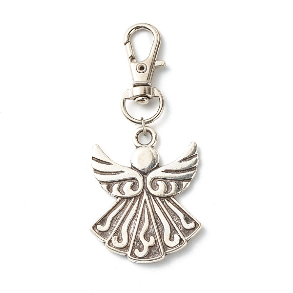 PandaHall Angel & Fairy Tibetan Style Alloy Keychain, with Swivel Lobster Claw Clasps and Iron Open Jump Rings, Antique Silver, 72mm, Hole...
PandaHall Angel & Fairy Tibetan Style Alloy Keychain, with Swivel Lobster Claw Clasps and Iron Open Jump Rings, Antique Silver, 72mm, Hole...