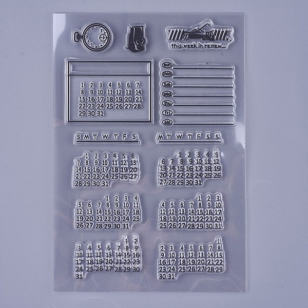 PandaHall Silicone Stamps, for DIY Scrapbooking, Photo Album Decorative, Cards Making, Stamp Sheets, Calendar Pattern, Clear...
PandaHall Silicone Stamps, for DIY Scrapbooking, Photo Album Decorative, Cards Making, Stamp Sheets, Calendar Pattern, Clear...
