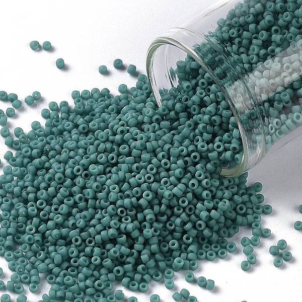 PandaHall TOHO Round Seed Beads, Japanese Seed Beads, (2604F) Semi Glazed Turquoise, 15/0, 1.5mm, Hole: 0.7mm, about 3000pcs/bottle..., Cyan
PandaHall TOHO Round Seed Beads, Japanese Seed Beads, (2604F) Semi Glazed Turquoise, 15/0, 1.5mm, Hole: 0.7mm, about 3000pcs/bottle..., Cyan