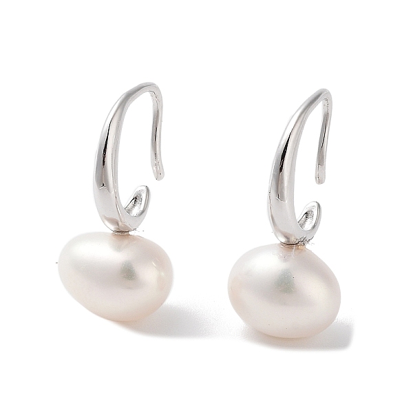 PandaHall Natural Pearl Dangle Earrings for Women, with Sterling Silver Pins, Platinum, 20.5~21x9mm Pearl
PandaHall Natural Pearl Dangle Earrings for Women, with Sterling Silver Pins, Platinum, 20.5~21x9mm Pearl