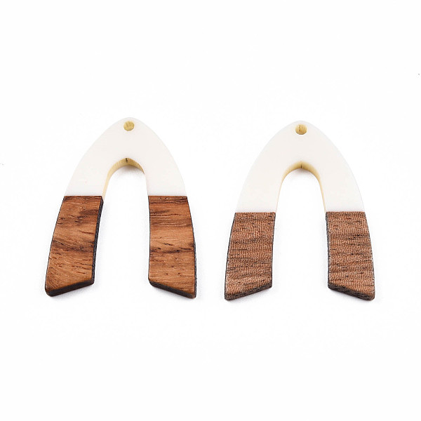 PandaHall Opaque Resin & Walnut Wood Pendants, V Shape Charm, Creamy White, 38x29x3mm, Hole: 2mm Resin+Wood Others
PandaHall Opaque Resin & Walnut Wood Pendants, V Shape Charm, Creamy White, 38x29x3mm, Hole: 2mm Resin+Wood Others