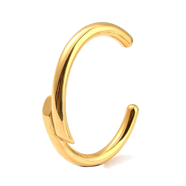 PandaHall Ion Plating(IP) 304 Stainless Steel Cuff Bangles, Golden, Inner Diameter: 2-3/8x1-7/8 inch(6.05x4.65cm) 304 Stainless Steel
PandaHall Ion Plating(IP) 304 Stainless Steel Cuff Bangles, Golden, Inner Diameter: 2-3/8x1-7/8 inch(6.05x4.65cm) 304 Stainless Steel