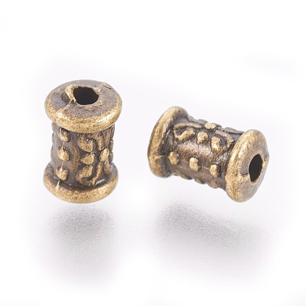 PandaHall Tibetan Style Beads, Zinc Alloy Beads, Lead Free & Nickel Free & Cadmium Free, Tube, Antique Bronze Color, 7x5mm, Hole: 2mm Alloy...
PandaHall Tibetan Style Beads, Zinc Alloy Beads, Lead Free & Nickel Free & Cadmium Free, Tube, Antique Bronze Color, 7x5mm, Hole: 2mm Alloy...