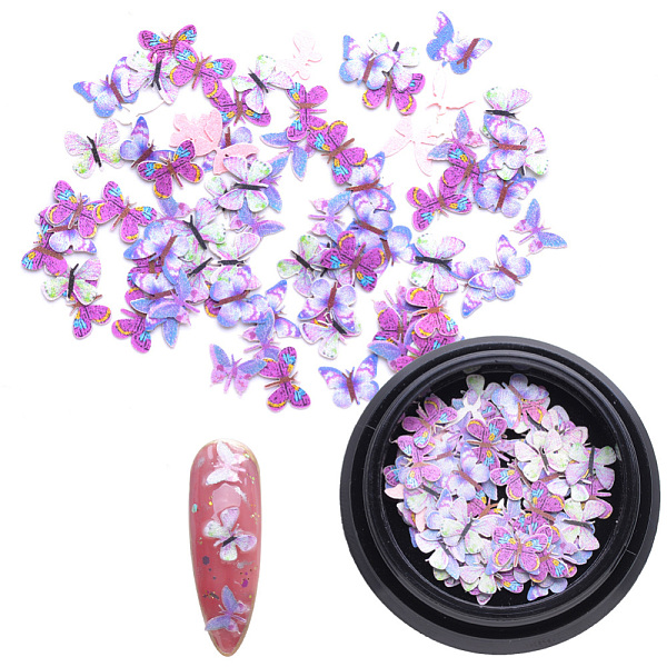 PandaHall Paper Cabochons, Nail Art Decorations, Lifelike Butterfly, Medium Orchid, 4~8x5~10x0.1mm, about 100pcs/box Paper Butterfly Purple
PandaHall Paper Cabochons, Nail Art Decorations, Lifelike Butterfly, Medium Orchid, 4~8x5~10x0.1mm, about 100pcs/box Paper Butterfly Purple