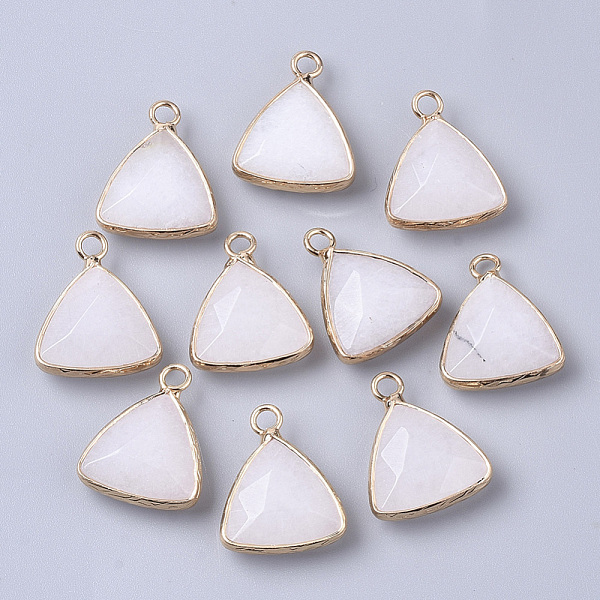 PandaHall Natural White Jade Pendants, with Golden Tone Brass Open Back Bezel, Faceted, Triangle, 19x16x6mm, Hole: 2mm White Jade Triangle
PandaHall Natural White Jade Pendants, with Golden Tone Brass Open Back Bezel, Faceted, Triangle, 19x16x6mm, Hole: 2mm White Jade Triangle