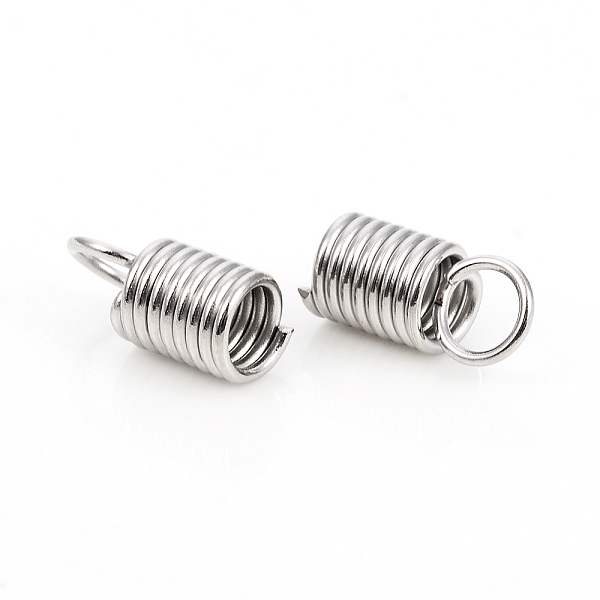 PandaHall 201 Stainless Steel Terminators, Coil Cord Ends, Stainless Steel Color, 10.8x5mm, Hole: 3.5mm, Inner Diameter: 3.5mm 201 Stainless...
PandaHall 201 Stainless Steel Terminators, Coil Cord Ends, Stainless Steel Color, 10.8x5mm, Hole: 3.5mm, Inner Diameter: 3.5mm 201 Stainless...