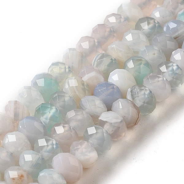 PandaHall Natural Banded Agate/Striped Agate Beads Strands, Dyed & Heated, Faceted Rondelle, Aqua, 6x4mm, Hole: 1.2mm, about 102pcs/strand..., Cyan
PandaHall Natural Banded Agate/Striped Agate Beads Strands, Dyed & Heated, Faceted Rondelle, Aqua, 6x4mm, Hole: 1.2mm, about 102pcs/strand..., Cyan