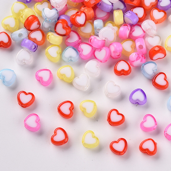PandaHall Transparent Heart Acrylic Beads, Bead in Bead, Mixed Color, 7x8x4mm, Hole: 2mm, about 3000pcs/500g Acrylic Heart Multicolor
PandaHall Transparent Heart Acrylic Beads, Bead in Bead, Mixed Color, 7x8x4mm, Hole: 2mm, about 3000pcs/500g Acrylic Heart Multicolor