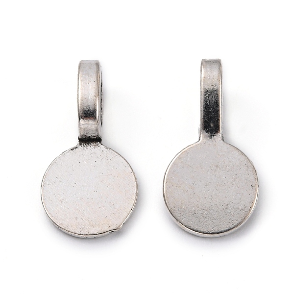PandaHall Tibetan Style Alloy Glue On Flat Pad Pendant Bails, Flat Round, Cadmium Free & Nickel Free & Lead Free, Antique Silver...
PandaHall Tibetan Style Alloy Glue On Flat Pad Pendant Bails, Flat Round, Cadmium Free & Nickel Free & Lead Free, Antique Silver...