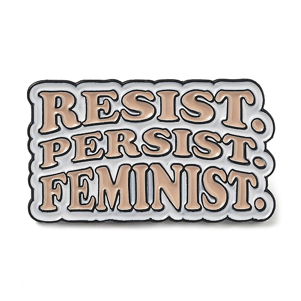 PandaHall Word Resist Persist Femenist Enamel Pins, Black Alloy Brooches for Women, Lavender, 17.5x30x2mm Alloy+Enamel Word Purple
PandaHall Word Resist Persist Femenist Enamel Pins, Black Alloy Brooches for Women, Lavender, 17.5x30x2mm Alloy+Enamel Word Purple