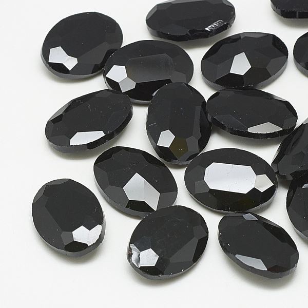 PandaHall Pointed Back Glass Rhinestone Cabochons, Faceted, Oval, Jet, 14x10x4.5mm Glass Rhinestone Oval Black
PandaHall Pointed Back Glass Rhinestone Cabochons, Faceted, Oval, Jet, 14x10x4.5mm Glass Rhinestone Oval Black
