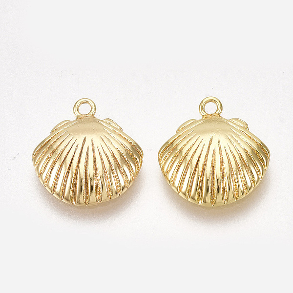 PandaHall Brass Charms, Shell, Nickel Free, Real 18K Gold Plated, 13x11.5x2.5mm, Hole: 1.2mm Brass Shell Shape
PandaHall Brass Charms, Shell, Nickel Free, Real 18K Gold Plated, 13x11.5x2.5mm, Hole: 1.2mm Brass Shell Shape