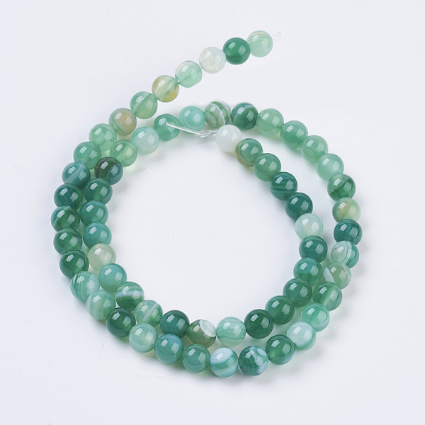 PandaHall Round Dyed Natural Striped Agate/Banded Agate Beads Strands, Mixed Color, 6mm, Hole: 1mm, about 62pcs/strand, 14.8 inch Banded..., Multicolor
PandaHall Round Dyed Natural Striped Agate/Banded Agate Beads Strands, Mixed Color, 6mm, Hole: 1mm, about 62pcs/strand, 14.8 inch Banded..., Multicolor