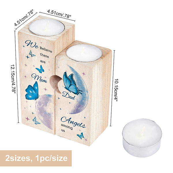 PandaHall SUPERDANT Wooden Candle Holder and Candles Set, for Home Decorations, Rectangle with Word, Butterfly Pattern, Wooden Candle Holder...
PandaHall SUPERDANT Wooden Candle Holder and Candles Set, for Home Decorations, Rectangle with Word, Butterfly Pattern, Wooden Candle Holder...