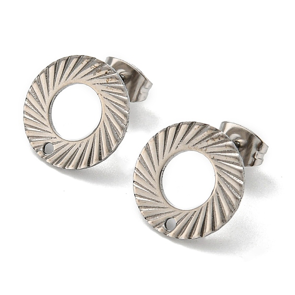 PandaHall 201 Stainless Steel Stud Earrings Finding, with 304 Stainless Steel Pins, Donut, Stainless Steel Color, 13mm, Hole: 1.2mm, Pin...
PandaHall 201 Stainless Steel Stud Earrings Finding, with 304 Stainless Steel Pins, Donut, Stainless Steel Color, 13mm, Hole: 1.2mm, Pin...