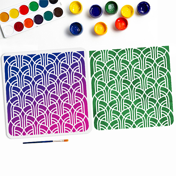 PandaHall MAYJOYDIY US 1 Pc PET Hollow Out Drawing Painting Stencils, with 1Pc Art Paint Brushes, for DIY Scrapbook, Photo Album, Arch...
PandaHall MAYJOYDIY US 1 Pc PET Hollow Out Drawing Painting Stencils, with 1Pc Art Paint Brushes, for DIY Scrapbook, Photo Album, Arch...