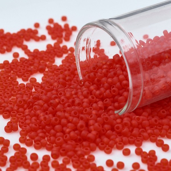 PandaHall TOHO Round Seed Beads, Japanese Seed Beads, (5F) Transparent Frost Light Siam Ruby, 11/0, 2.2mm, Hole: 0.8mm, about 5555pcs/50g..., Red
PandaHall TOHO Round Seed Beads, Japanese Seed Beads, (5F) Transparent Frost Light Siam Ruby, 11/0, 2.2mm, Hole: 0.8mm, about 5555pcs/50g..., Red