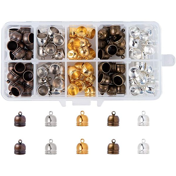 PandaHall Brass Cord Ends, Mixed Color, 12x10mm, 20pcs/color, 100pcs/box, Inner Diameter: 8.5mm Brass
PandaHall Brass Cord Ends, Mixed Color, 12x10mm, 20pcs/color, 100pcs/box, Inner Diameter: 8.5mm Brass