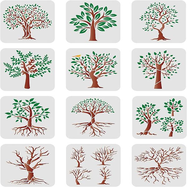 PandaHall PET Hollow out Drawing Painting Stencils Sets for Kids Teen Boys Girls, for DIY Scrapbooking, School Projects, Tree, 200x200mm, 12...
PandaHall PET Hollow out Drawing Painting Stencils Sets for Kids Teen Boys Girls, for DIY Scrapbooking, School Projects, Tree, 200x200mm, 12...