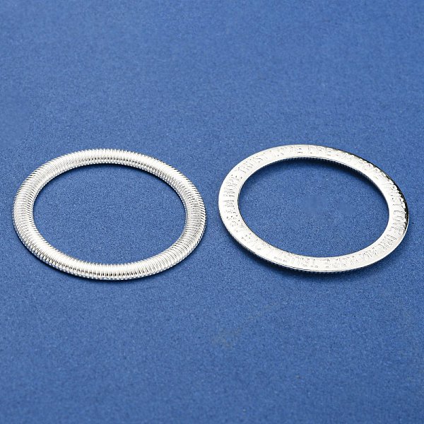 PandaHall Tibetan Style Linking Rings, Circle Frames, Cadmium Free & Nickel Free & Lead Free, with Word, Silver, 35x2mm Alloy Ring
PandaHall Tibetan Style Linking Rings, Circle Frames, Cadmium Free & Nickel Free & Lead Free, with Word, Silver, 35x2mm Alloy Ring