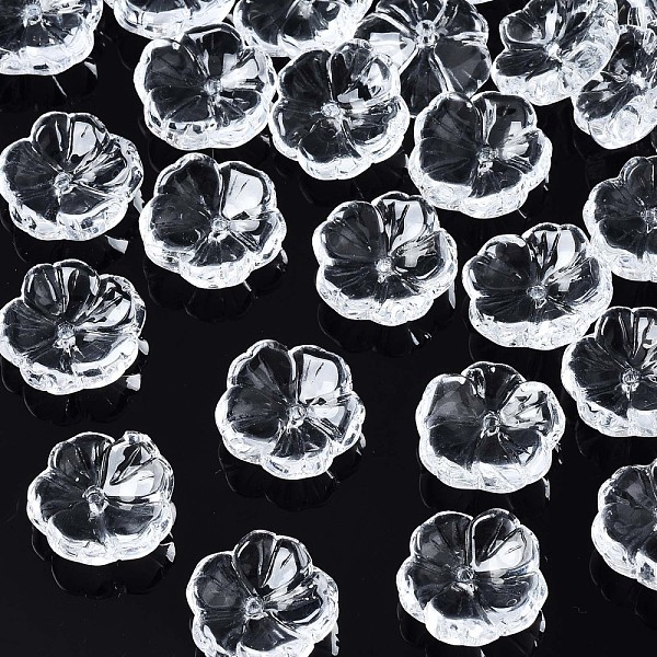 PandaHall Transparent Glass Beads, Flower, Clear, 15x15x6mm, Hole: 1.2mm Glass Clear
PandaHall Transparent Glass Beads, Flower, Clear, 15x15x6mm, Hole: 1.2mm Glass Clear